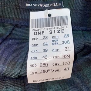 Brandy Melville Dana Pleated mini skirt
